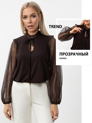 CHARUTTI Блуза 614032 13371 Коричневый