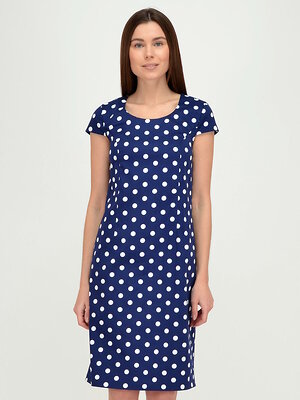 VISERDI Платье 101815 2739-гтск 450670 Синий/горох