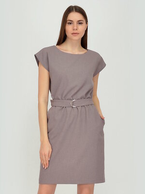 VISERDI Платье 146723 10115-беж 450750 кофейный