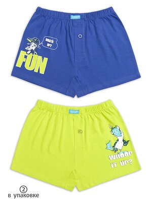 PELICAN Трусы 152380 BUB3224(2) Синий/зеленый