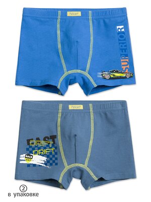 PELICAN Трусы 152383 BUHB3206(2) Синий/серый