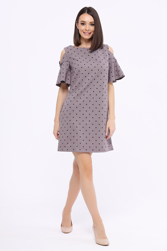 VISERDI Платье 165003 9298-кгр 451890 кофейный