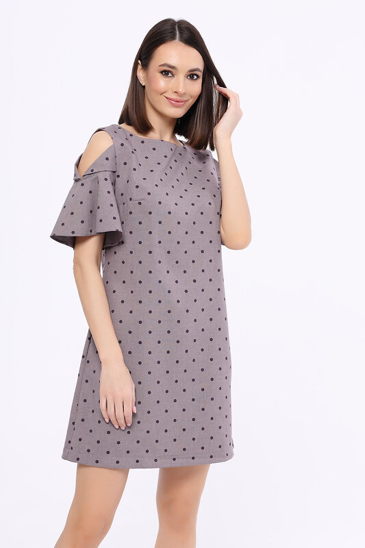 VISERDI Платье 165003 9298-кгр 451890 кофейный