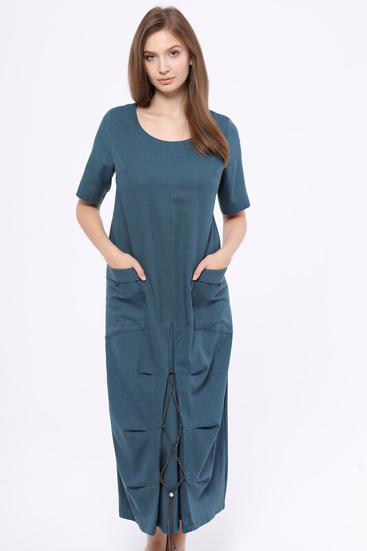 DIMMA Платье 169650 2169 Сине-зеленый