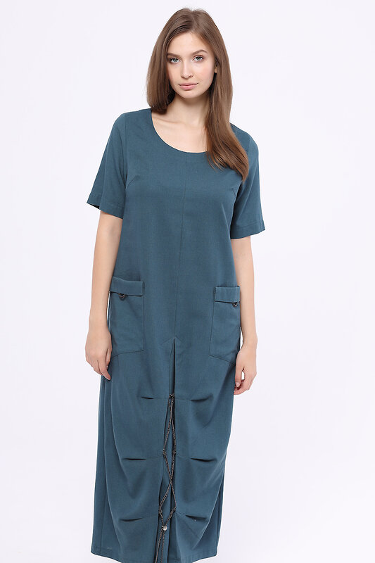 DIMMA Платье 169650 2169 Сине-зеленый