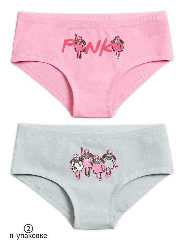 PELICAN Трусы 175549 GUHB4226(2) Розовый/серый