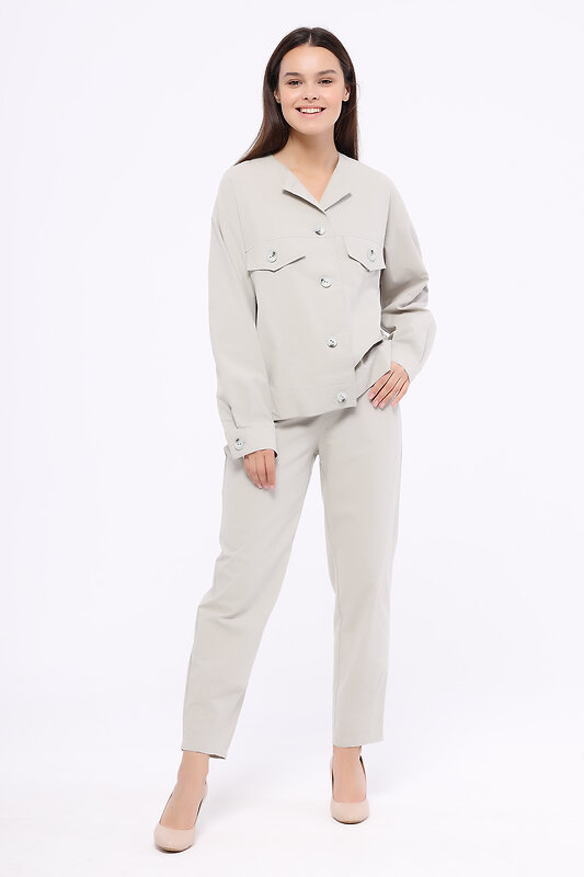 VISERDI Брюки 174472 10209-беж 851750 серый