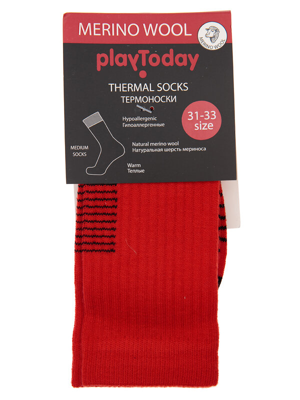 PLAYTODAY Носки 184445 32112328 красный,черный