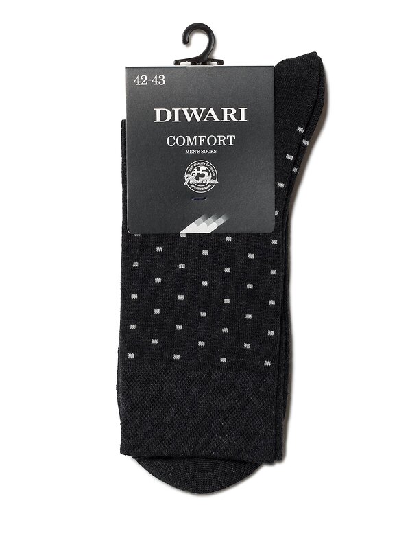 DiWaRi Носки 187854 COMFORT (меланж) Черный