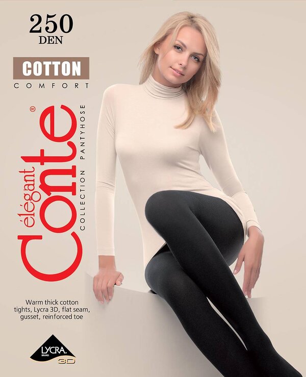 Conte elegant Колготки 200342 COTTON 250 15С-47СП (Бандероль) 