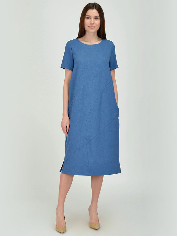 VISERDI Платье 202498 1946-джсc 459650 серо-синий