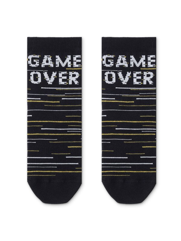 ESLI Носки 241203 "Game over" т.синий
