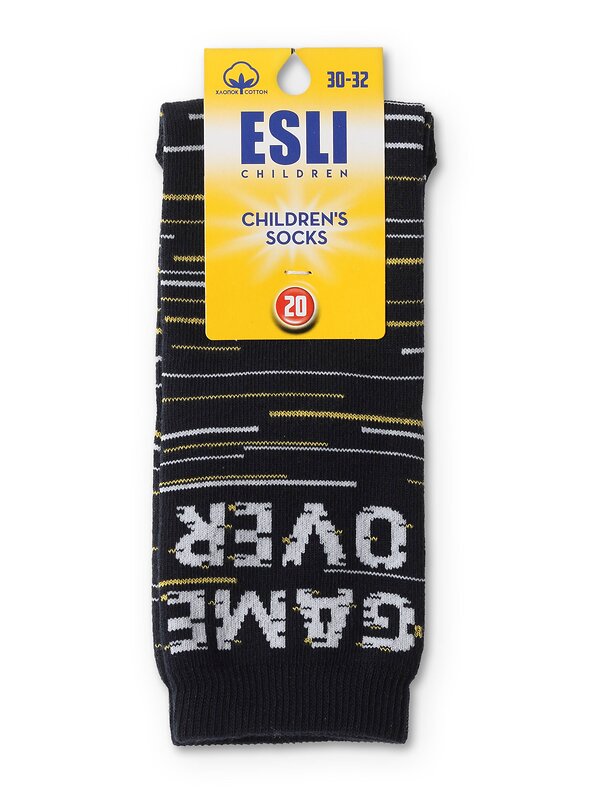 ESLI Носки 241203 "Game over" т.синий