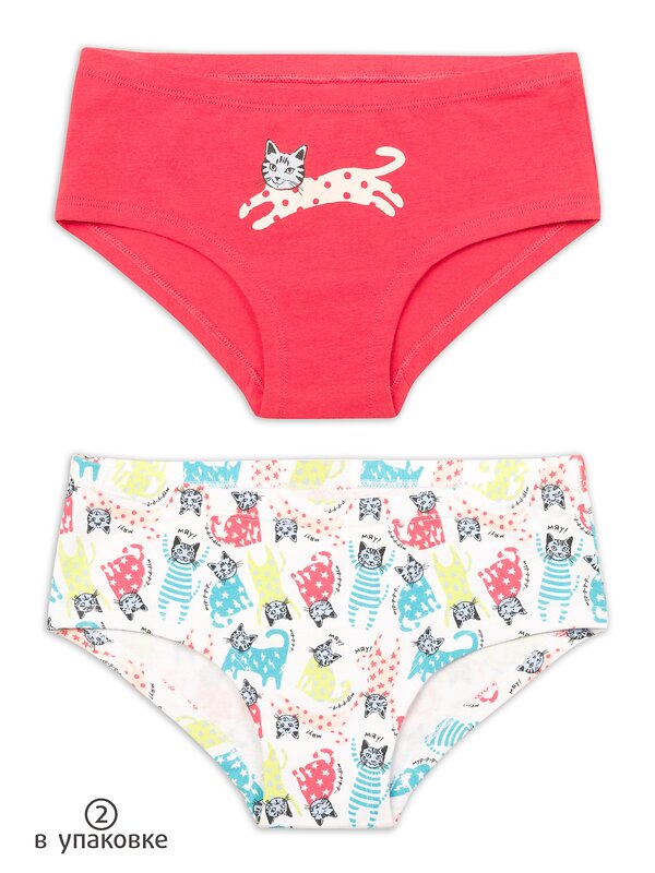 PELICAN Трусы 250422 GUHB4276(2) Красный/белый