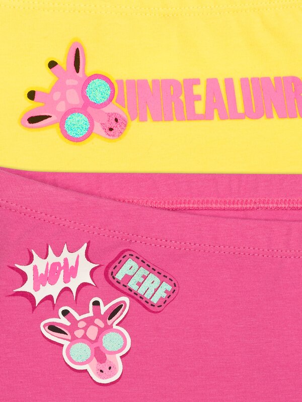 PELICAN Трусы 250425 GUHB4284(2) Желтый/розовый