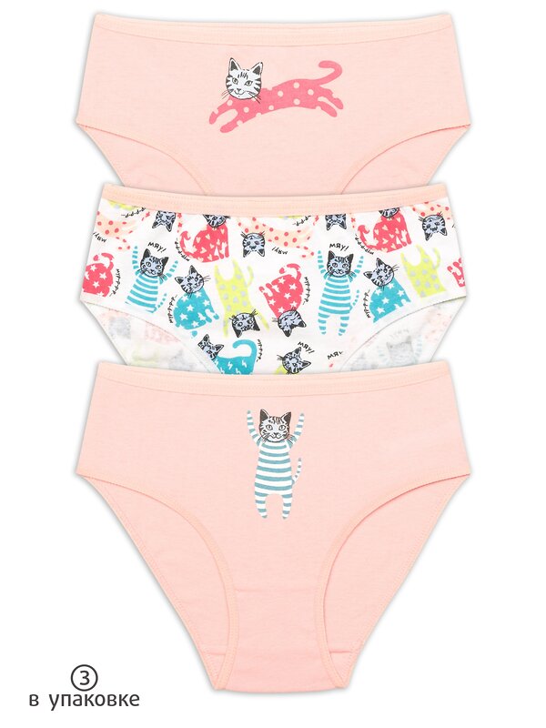 PELICAN Трусы 250453 GULB3276(3) Розовый/белый/розовый