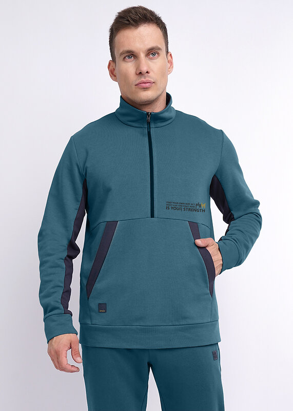 CLEVER Джемпер 253834 422086/77т_п т.бирюзовый