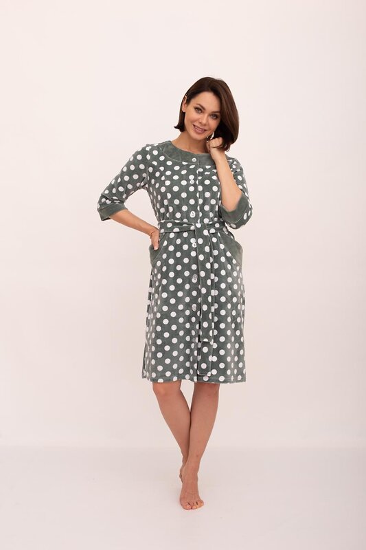 Lika Dress Халат 255026 8794 хаки