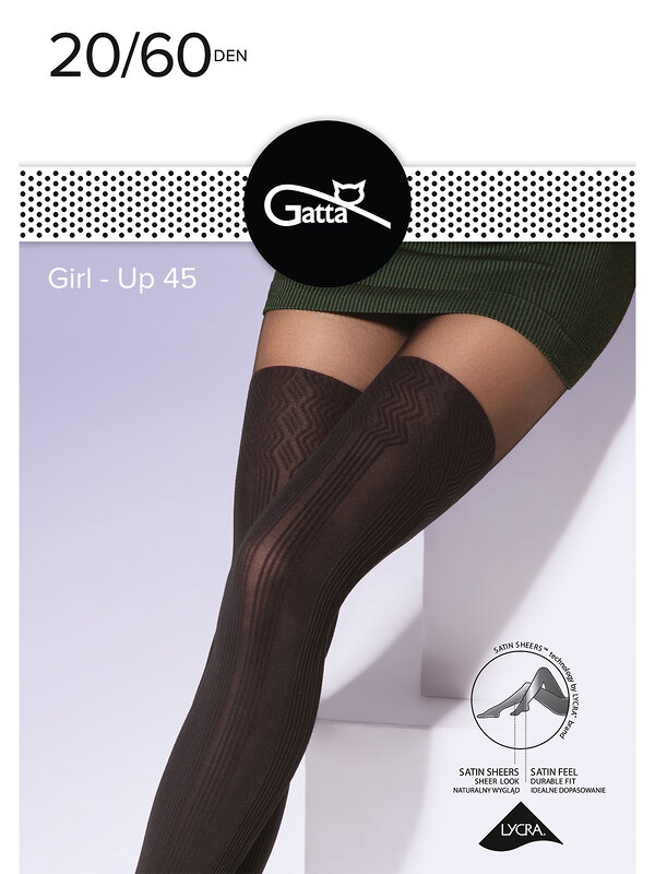 JS Gatta Колготки 255565 GIRL UP 45 nero