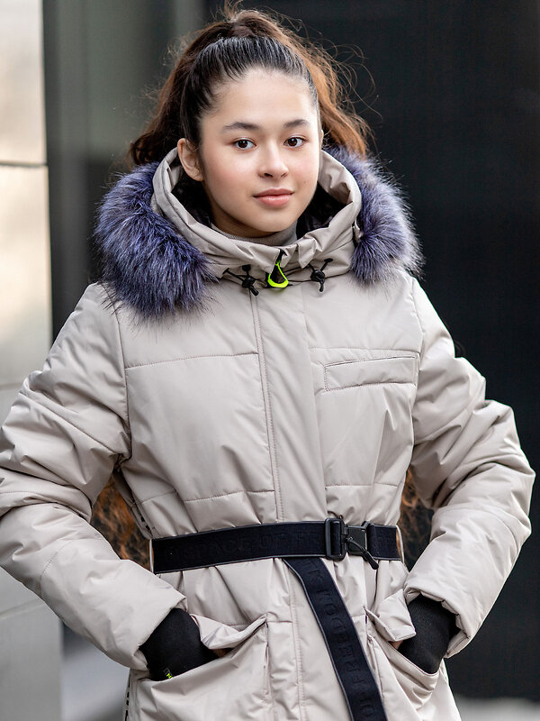 BATIK Пальто 256123 136-23з-01 Серо-бежевый