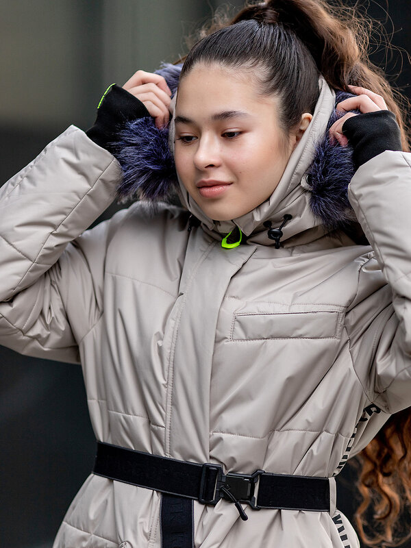 BATIK Пальто 256123 136-23з-01 Серо-бежевый