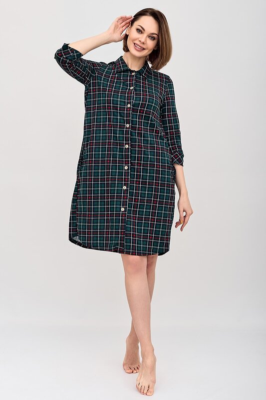 Lika Dress Платье-рубашка 260212 8888 Зеленый