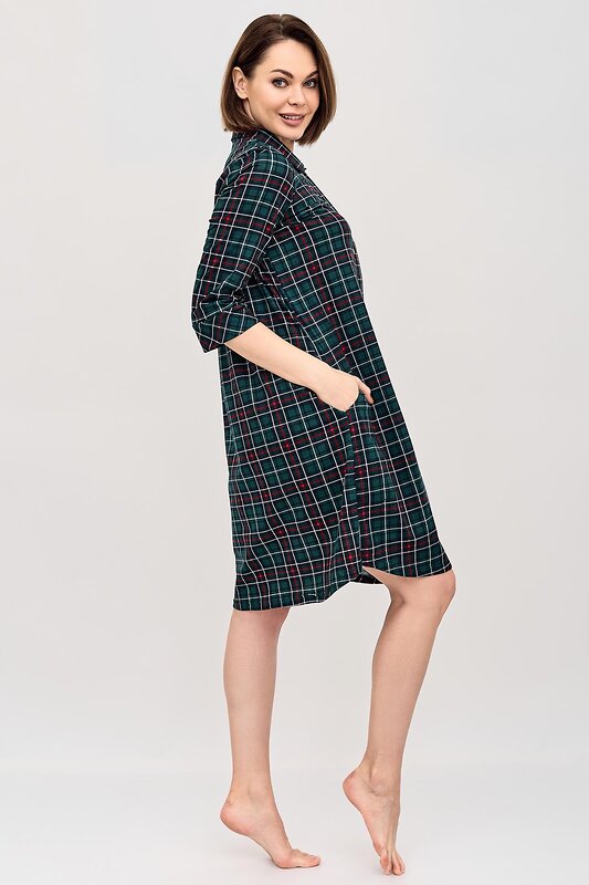 Lika Dress Платье-рубашка 260212 8888 Зеленый