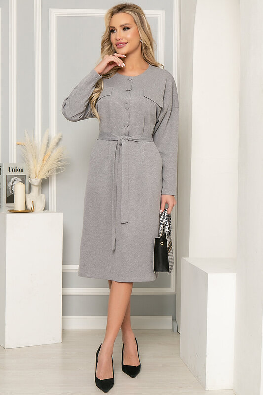 LT Collection Платье 272135 П4887 серый