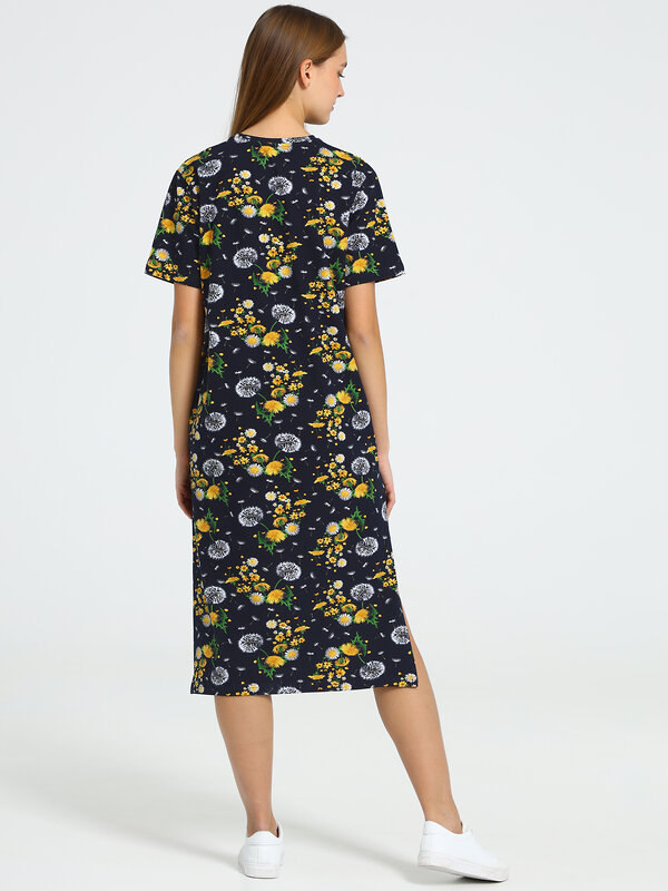 Апрель Платье 273278 1ЖПК4270804н одуванчики на синем
