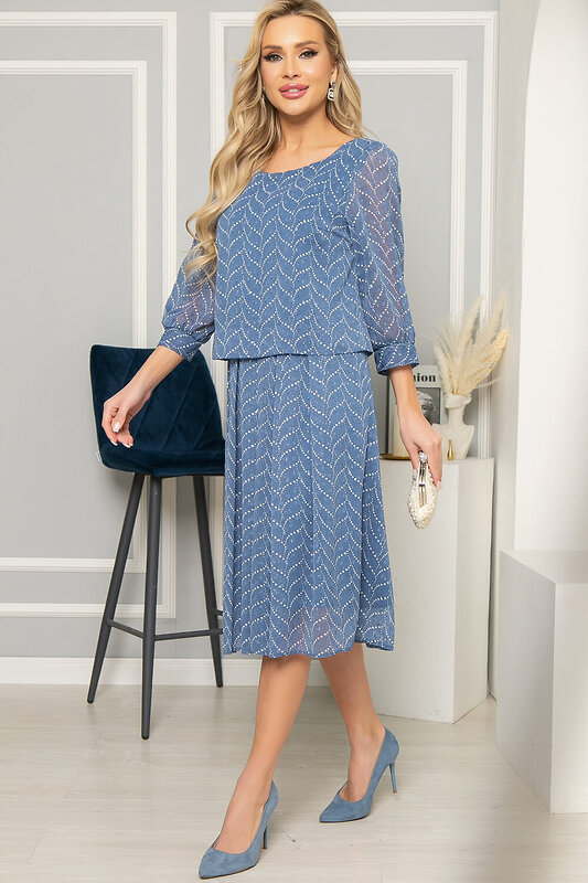 LT Collection Платье 273407 П4969 голубой