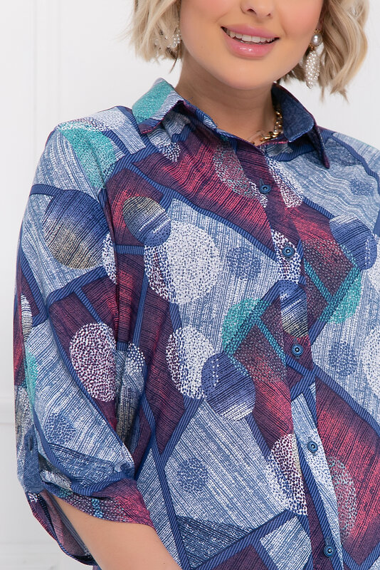 Bellovera Блузка 281587 71Б4977 голубой, розовый