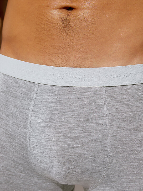 JS Omsa Трусы 284518 OmB 3234 Viscose боксер grigio chiaro melange