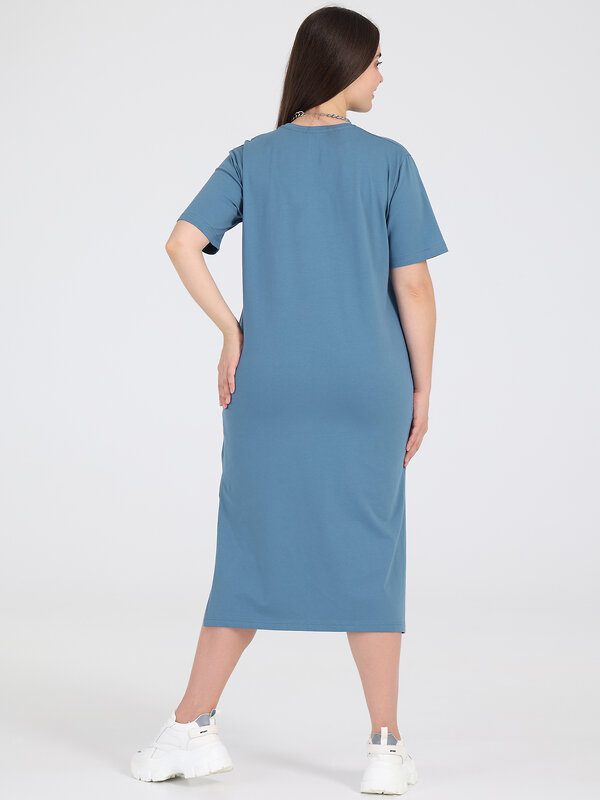 Апрель Платье 290282 1ЖПК4279804 темно-голубой