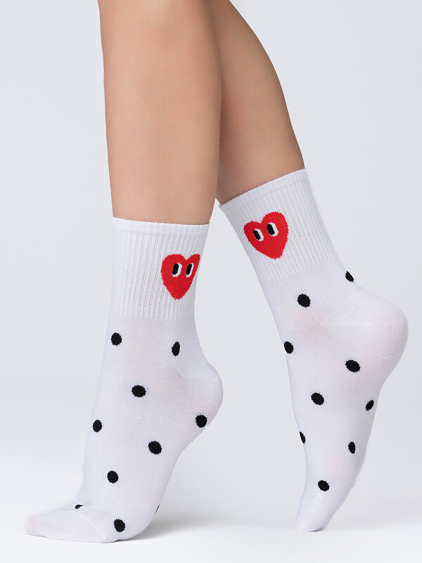 JS Giulia Носки 291688 WS3 TRENDY LOVE bianco