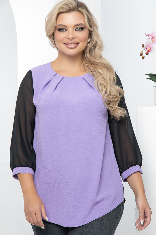 LT Collection Блуза 296001 Б5610 сиреневый