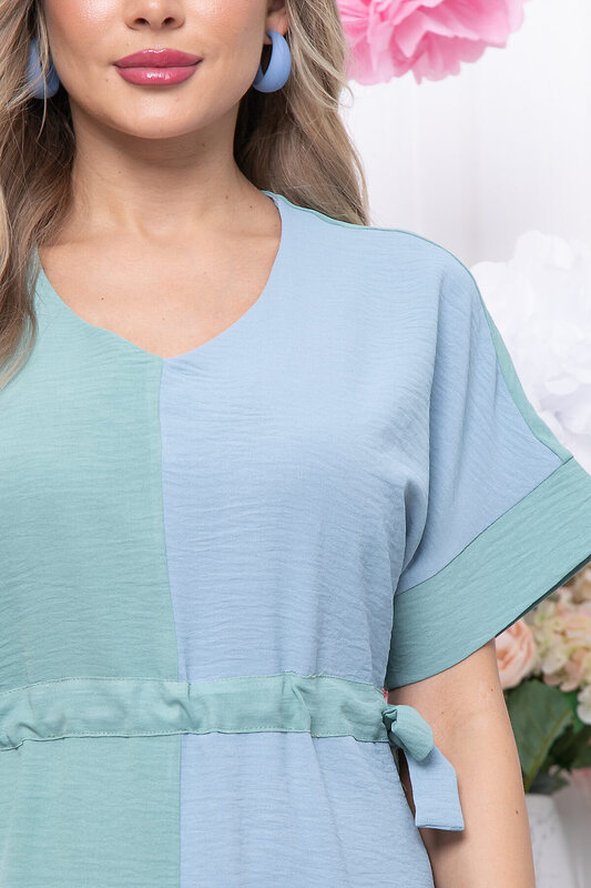 LT Collection Платье 296616 П5756 фисташка, голубой