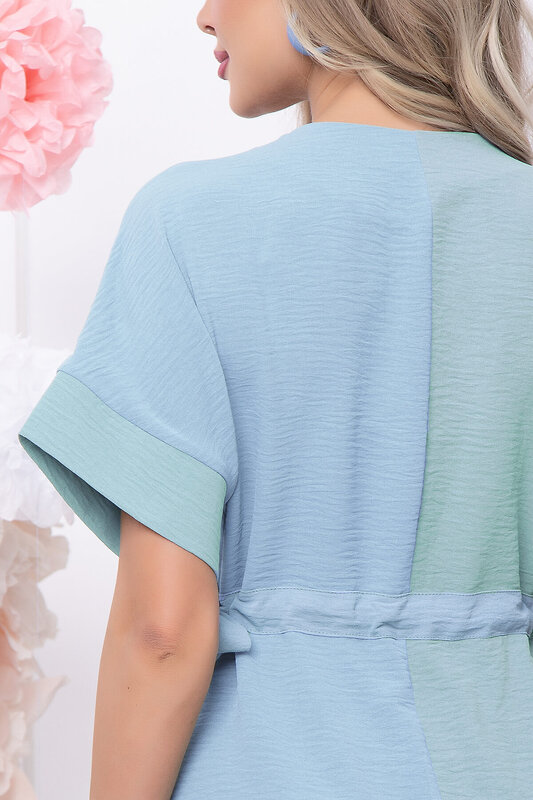 LT Collection Платье 296616 П5756 фисташка, голубой