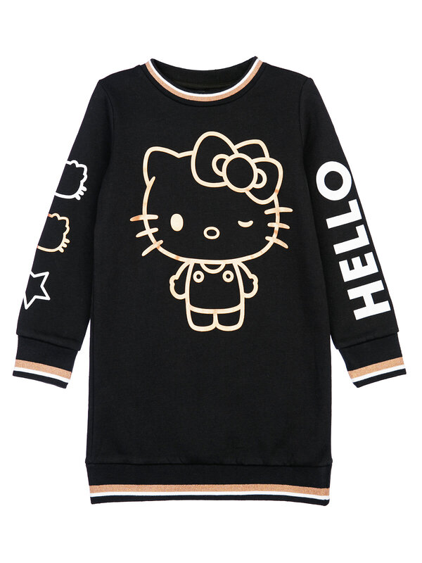 PLAYTODAY Платье 311998 32342029 черный,белый,золотистый