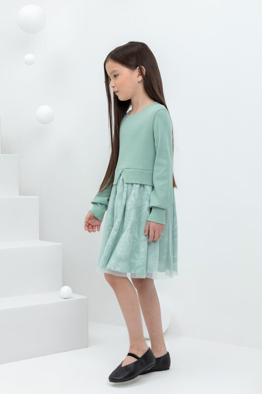 CROCKID Платье 313761 КР 5833 голубой прибой