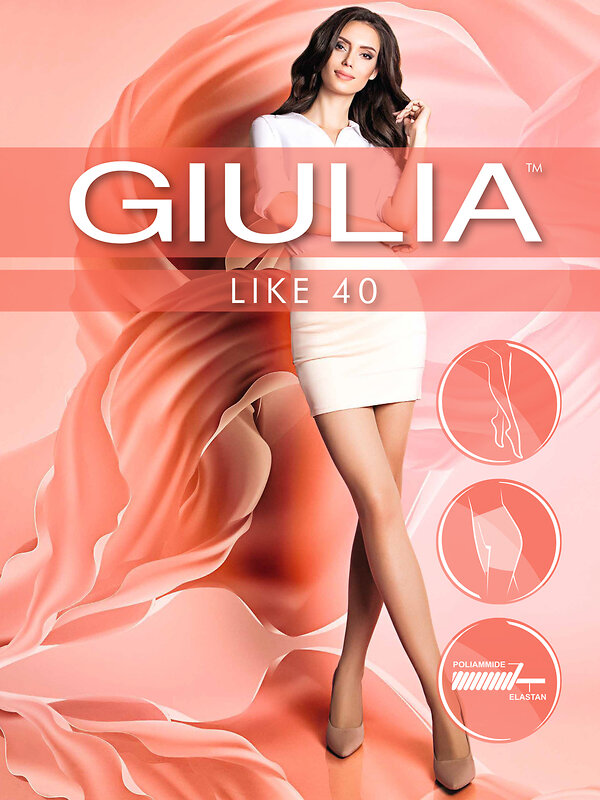 JS Giulia Колготки 319343 LIKE 40 bianco