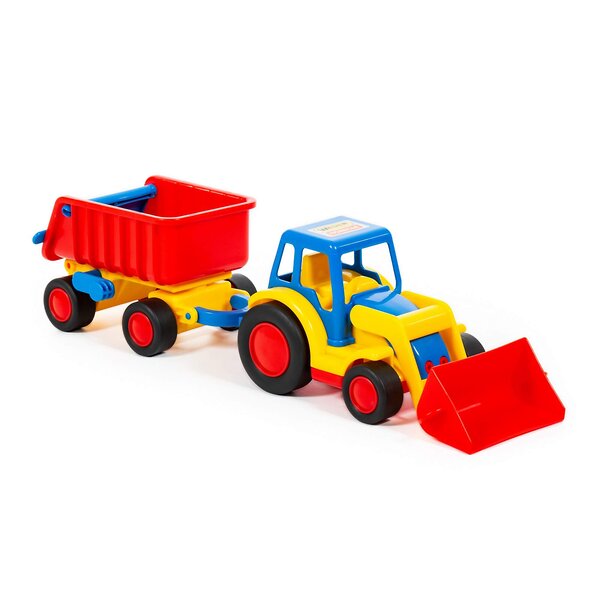 Wader "Базик", трактор-погрузчик с прицепом (в коробке) 320815 37657 