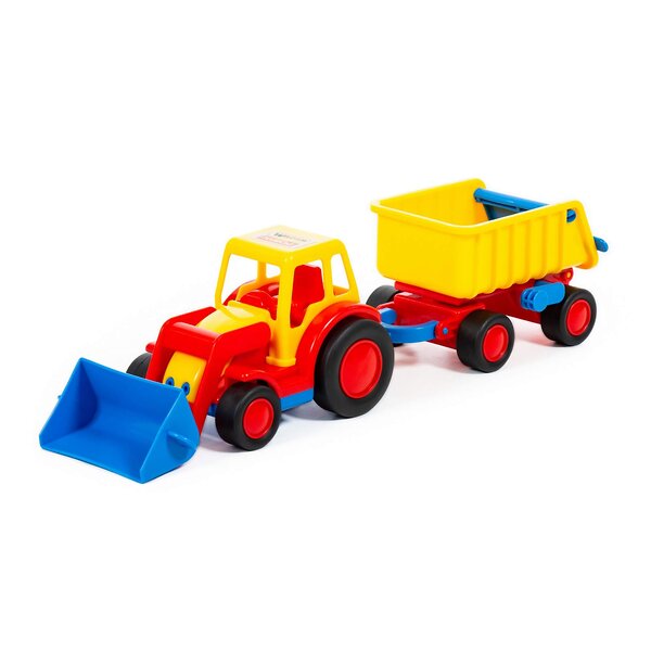Wader "Базик", трактор-погрузчик с прицепом (в коробке) 320815 37657 