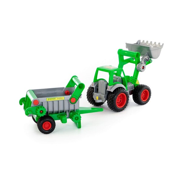 Wader "Фермер-техник", трактор-погрузчик с полуприцепом (в коробке) 320883 37756 