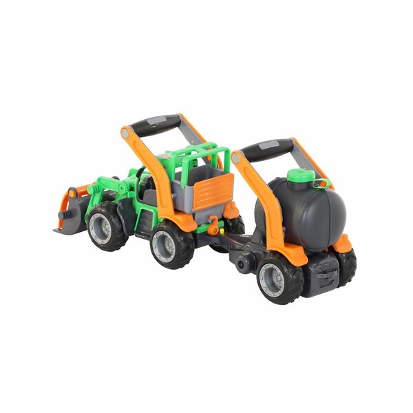 Wader "ГрипТрак", трактор-погрузчик с цистерной (в сеточке) 321027 48424 