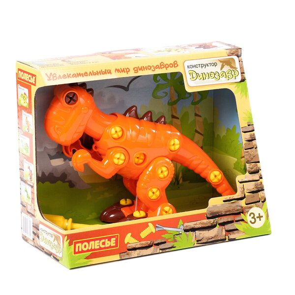 Полесье Конструктор-динозавр "Тираннозавр" (40 элементов) (в коробке) 322317 77158 
