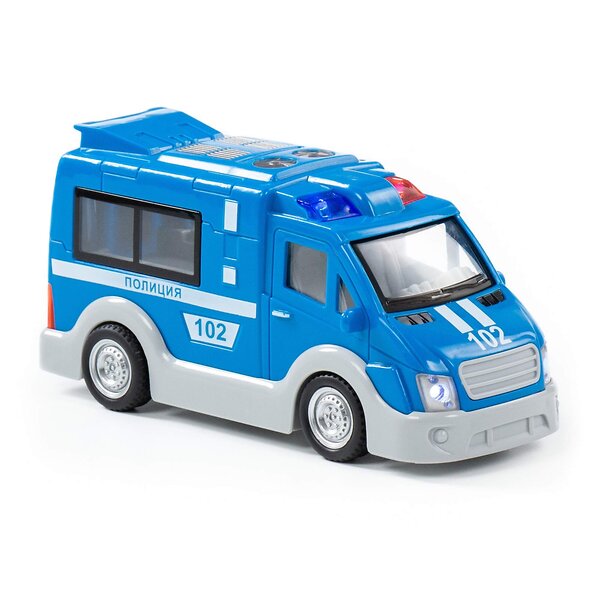 Полесье "Полиция", автомобиль инерционный (со светом и звуком) (в коробке) 322502 79664 