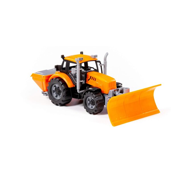 Полесье Трактор "Прогресс" снегоуборочный инерционный (оранжевый) (в коробке) 323098 91772 