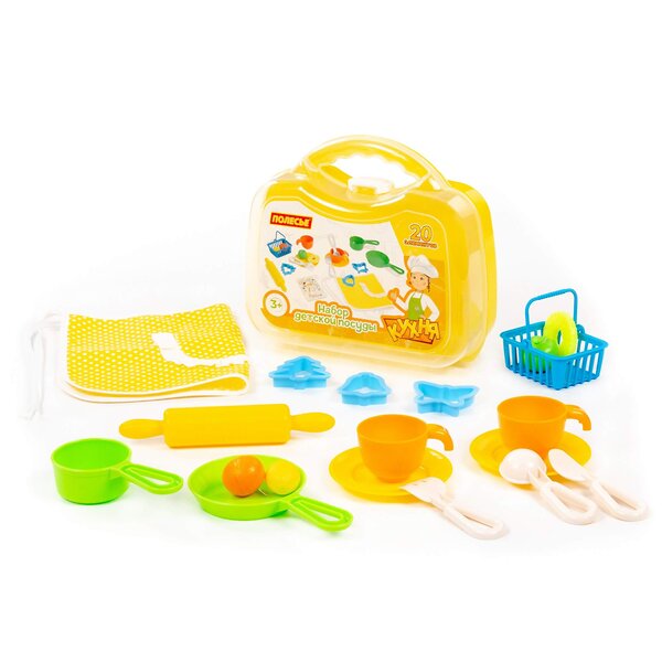 Полесье Набор детской посуды (20 элементов) (в чемоданчике малом) 323262 96937 