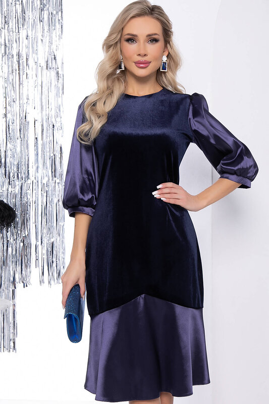 LT Collection Платье 327566 П7739 синий