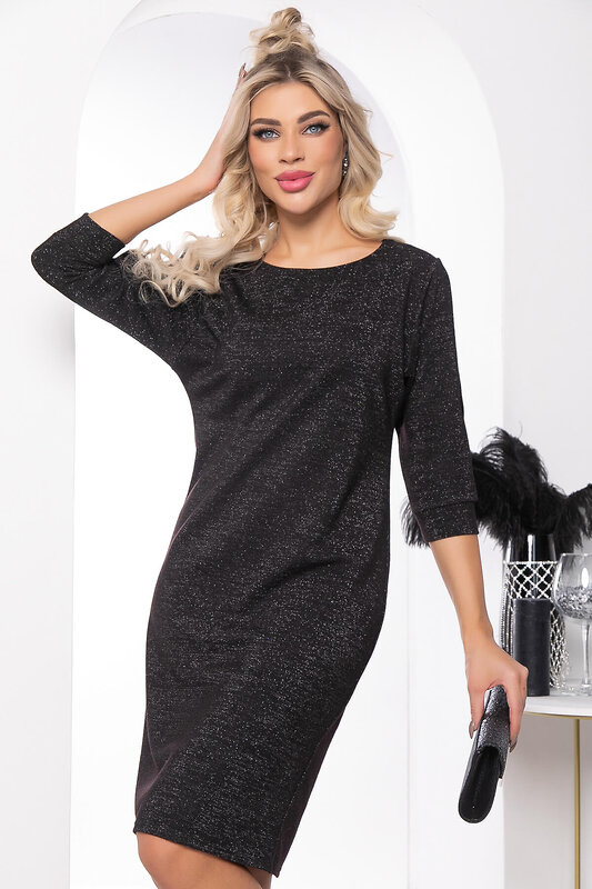 LT Collection Платье 329281 П7786 мерцающая чёрный